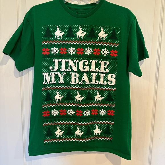 Spencers inappropriate Christmas T-shirt unisex size Medium - Picture 1 of 5